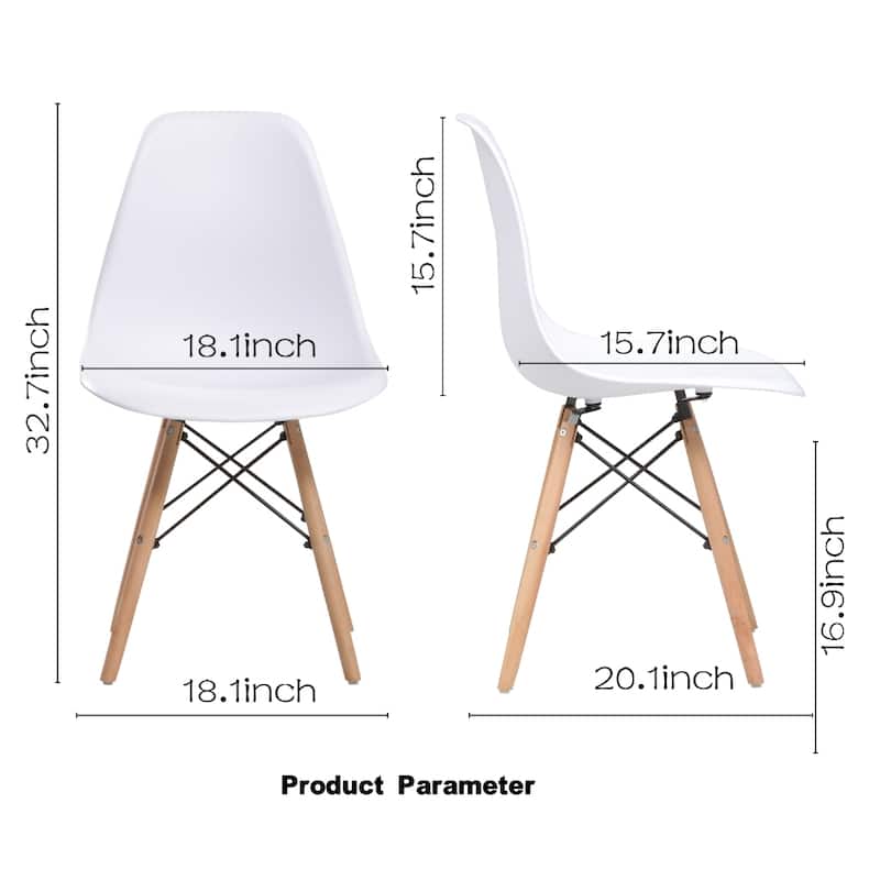 JJS Shell Leisure Plastic Chair – Versatile Dining, Bedroom & Living Room Side Chair
