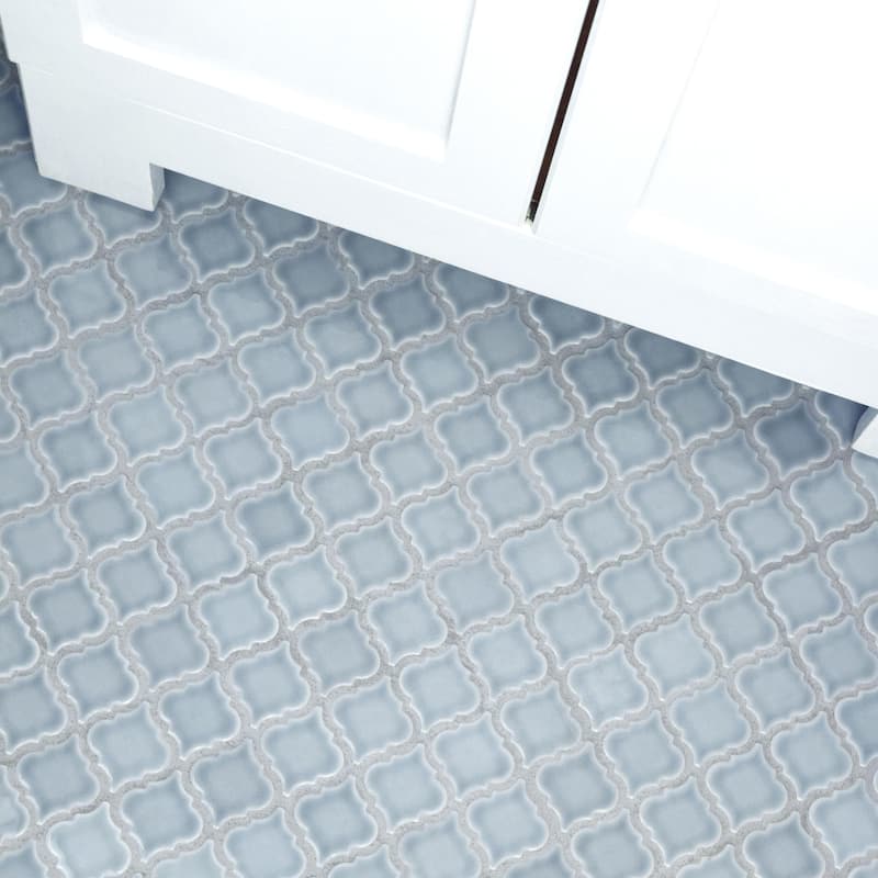 Merola Tile Hudson Tangier Slate 12-3/8" x 12-3/8" Porcelain Mosaic Floor and Wall Tile