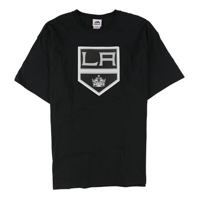 Majestic Mens Los Angeles Kings Logo Graphic T-Shirt,, Black, Medium