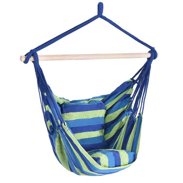 Red Deluxe Hammock Rope Chair Patio Porch Yard Tree Hanging Air Swing Outdoor Red Deluxe Hammock Rope Chair Patio Porch Yard Tree Hanging Air Swing Outdoor