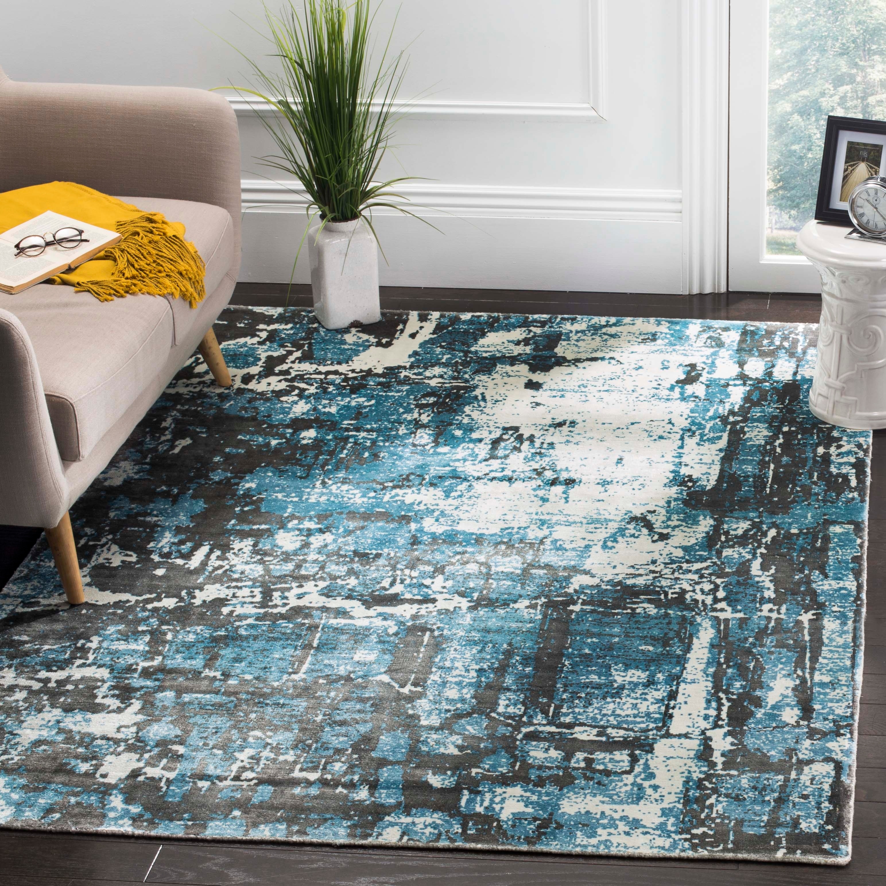 SAFAVIEH Handmade Mirage Kleopatra Modern Abstract Viscose Rug