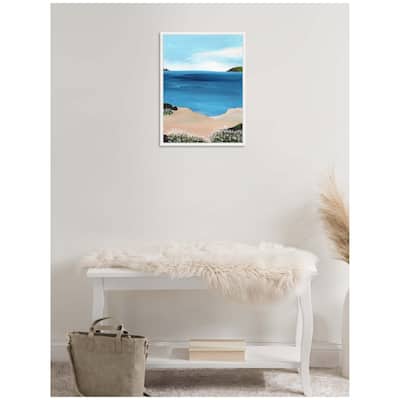Kate and Laurel Sylvie Midday at Sea Framed Canvas by Nikita Jariwala