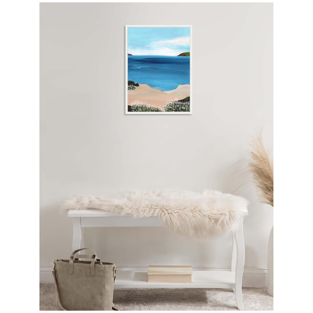 Kate and Laurel Sylvie Midday at Sea Framed Canvas by Nikita Jariwala