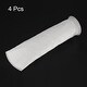 preview thumbnail 3 of 2, 4pcs 4" Ring Filter Socks 150 Micron Pool Skimmer Basket Mesh Bags, White
