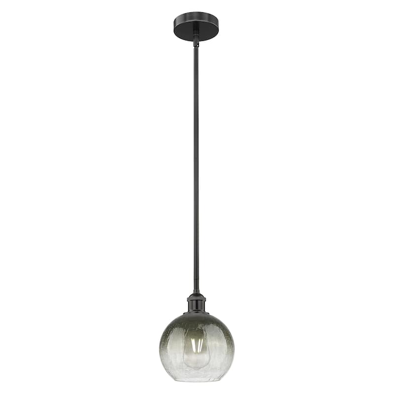 Innovations Lighting Endless Possibilities Edison - Brookhaven Globe - 1 Light 8" Stem Hung Mini Pendant - Slate/Matte Black