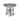 POLYWOOD 36" Round Farmhouse Dining Table