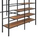 preview thumbnail 21 of 45, Metal Loft Bed with Grid Storage Guardrail and 4-layers Lateral Storage Shelf Ladder - Loft Metal Bed for Bedroom Teens Student