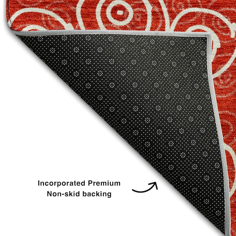 Premium Washable Super Soft Contemporary Zazzle Mayfield Rug