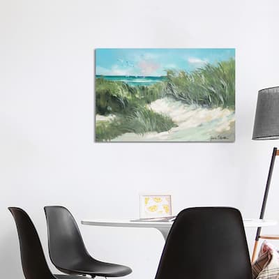 iCanvas "Beach Coast Grass" by Jane Slivka Canvas Print