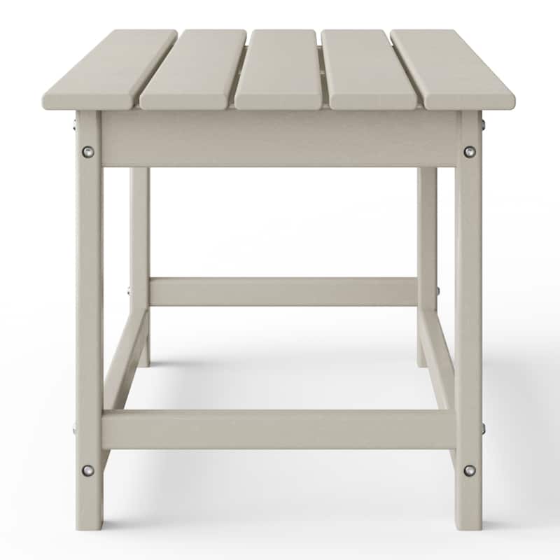 Laguna Hdpe All Weather Outdoor Patio Rectangular Coffee Table