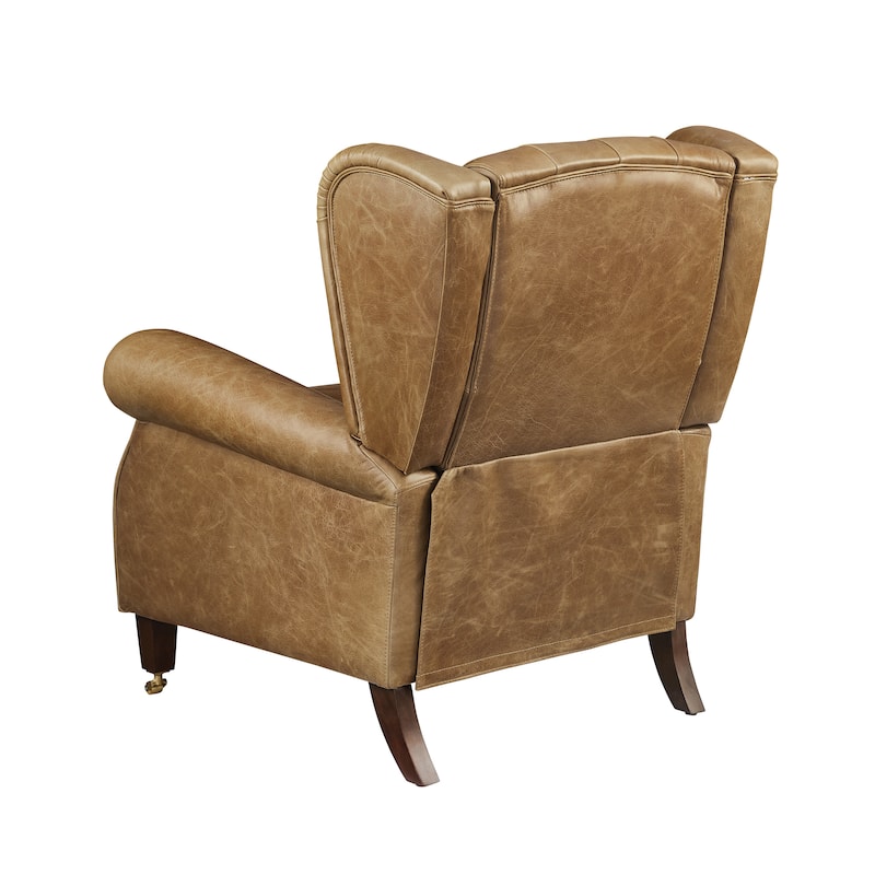 Art Leon Genuine Leather Recliner Lounge Chair