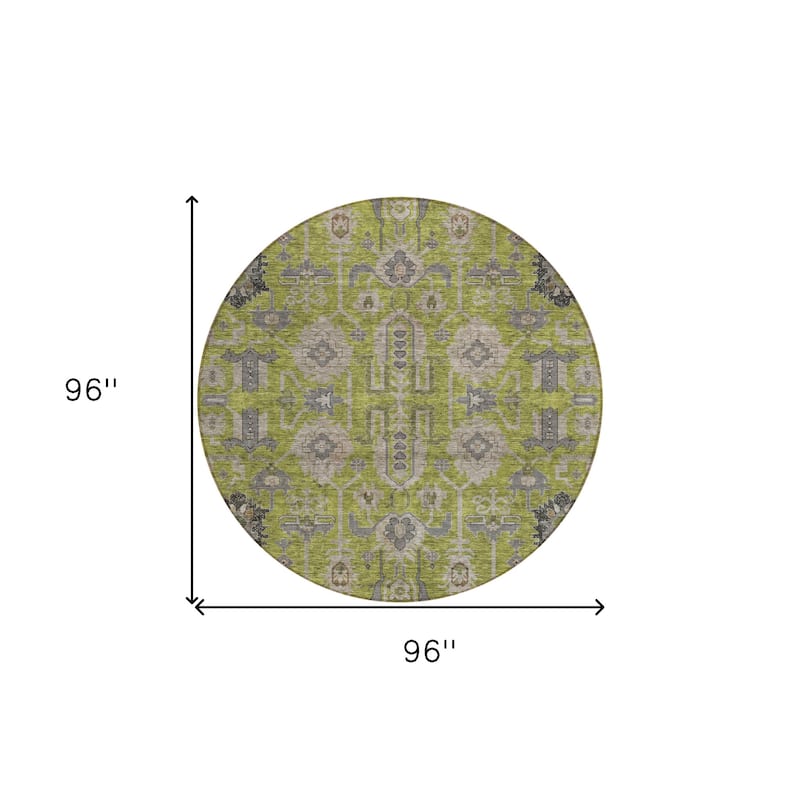 HomeRoots Oriental Traditional Rectangle Outdoor Rug
