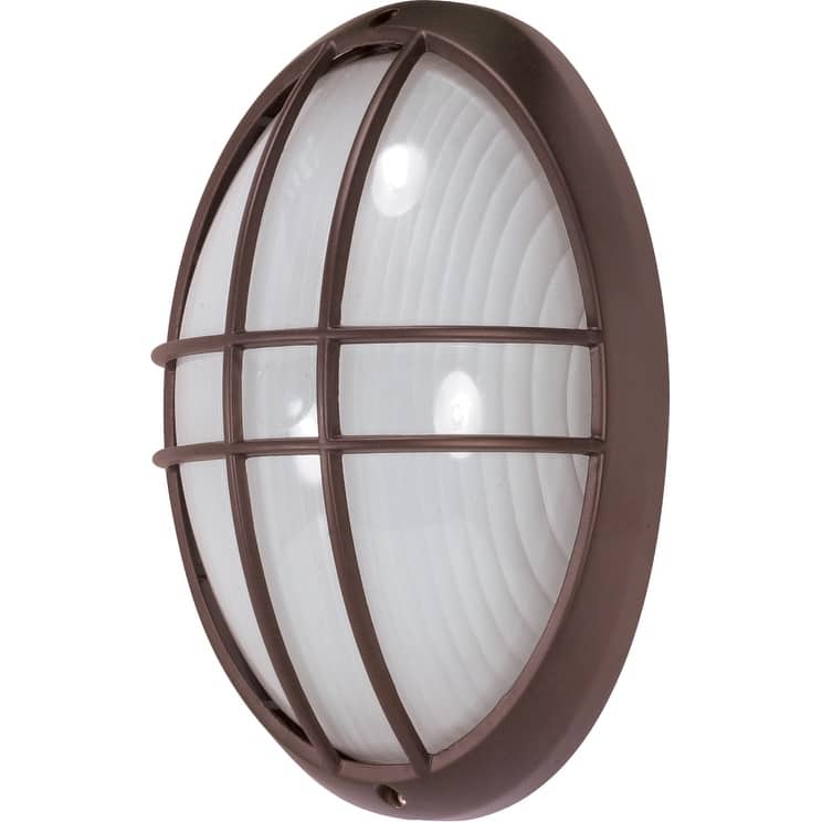 1-Light 13 In. Oval Cage Bulk Head