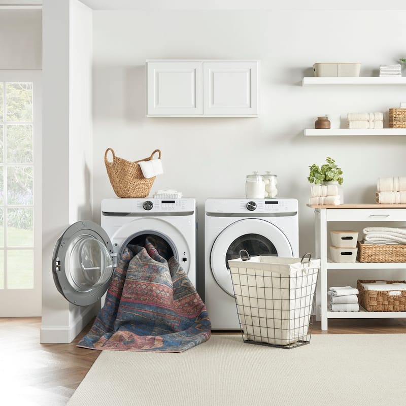 New Concept Washables Southwestern Machine Washable Area Rug