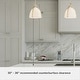 preview thumbnail 5 of 13, Hunter Arcelia 1-Light 12" Pendant - Modern, Contemporary, Transitional - Kitchen, Island, Dining Room, Entry.