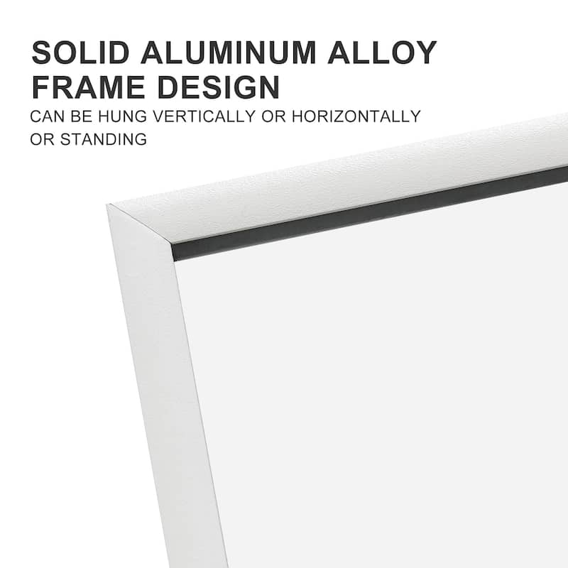 Modern Aluminum Alloy Thin Framed Full Length Floor Mirror