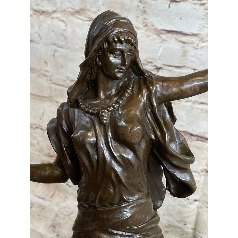 Middle Eastern Arabian Persian Dancer Girl Princess Bronze Statue Sculpture Original Art