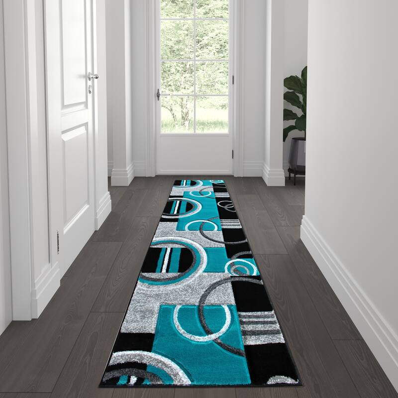 Modern Geometric Design Abstract Area Rug