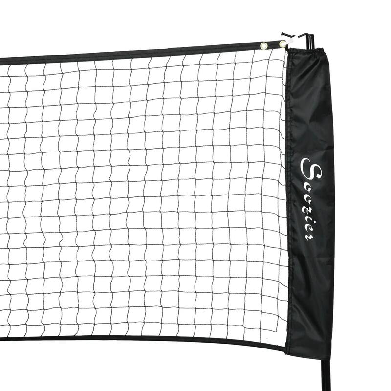 Portable Badminton Net Set with Adjustable Steel Frame Pickleball and Volleyball Included - 200.75" L x 40.5" W x 42.25" - 61" H
