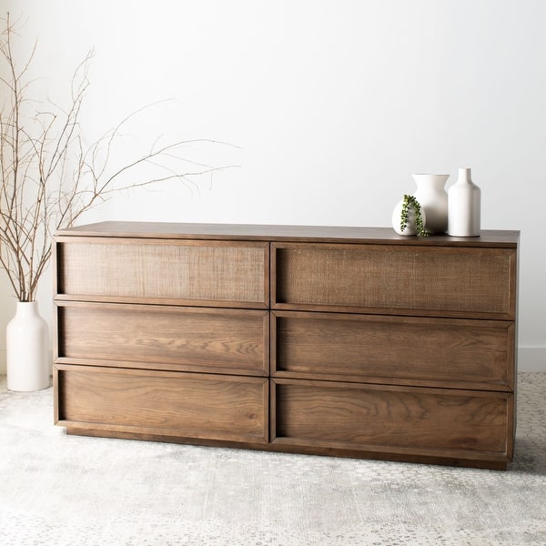 slide 2 of 41, SAFAVIEH Couture Zeus Contemporary 6-drawer Wood Dresser