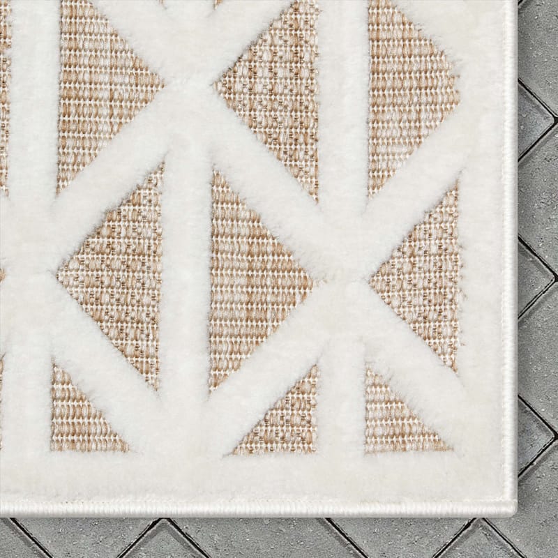 Well Woven Sila Ciel Modern Geometric Indoor Outdoor Area Rug
