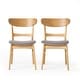 preview thumbnail 42 of 55, Idalia Mid-Century Modern Dining Chairs (Set of 2) by Christopher Knight Home - N/A