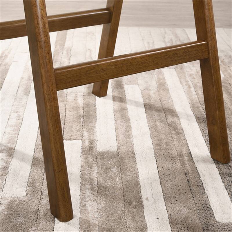 Mid-Century Modern Wood Stackable Barstools,Set of 2