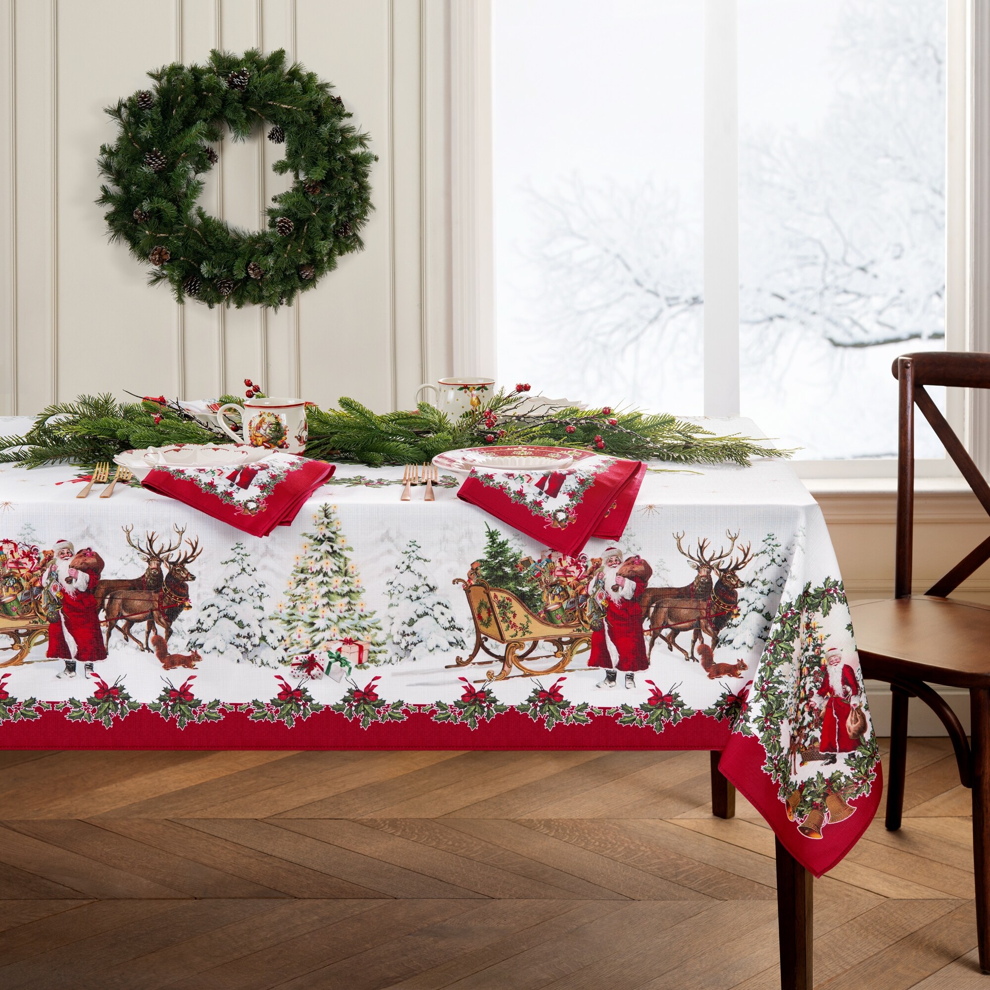 Rectangle Christmas Christmas Table Linens Bed Bath Beyond