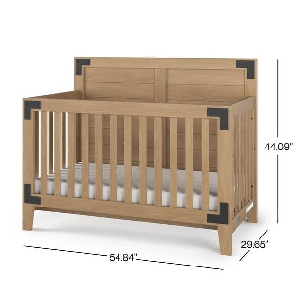 dimension image slide 0 of 2, Child Craft Lucas 4-in-1 Convertible Baby Crib