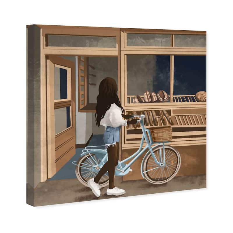 Wynwood Studio Canvas Fashion and Glam Bread on the Deck Brown and Light Brown Glam Wall Art Canvas Print