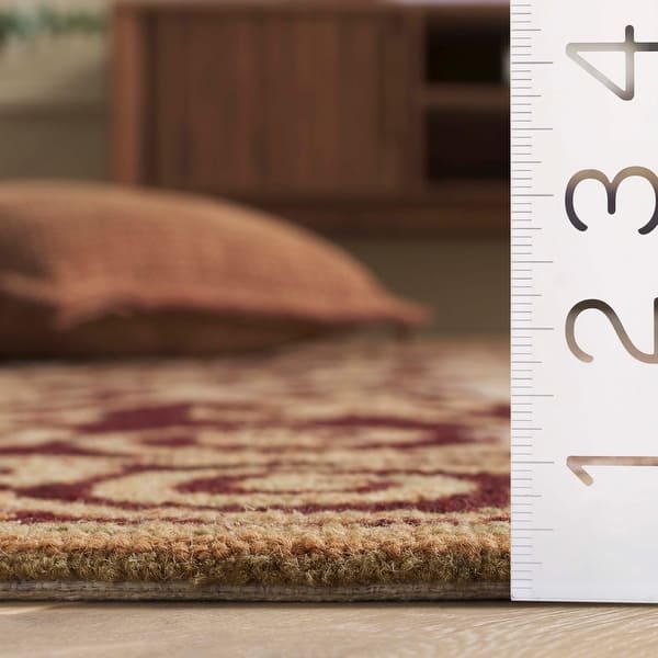 dimension image slide 1 of 5, Safavieh Hand-hooked Chelsea Cherrelle Country Oriental Wool Rug