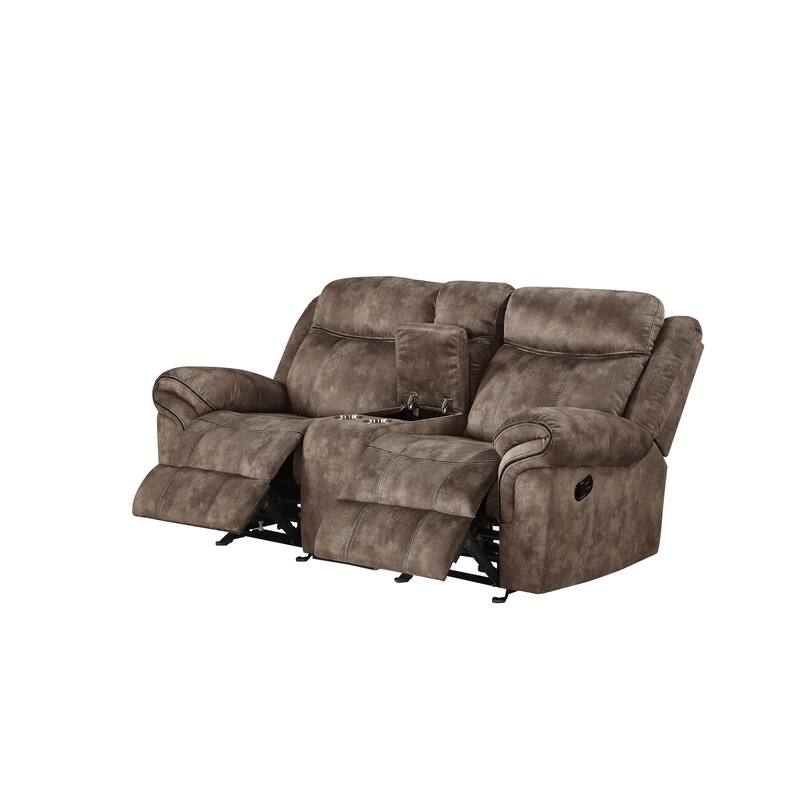 Cape May Pillow Top Arms Motion Loveseat with Console