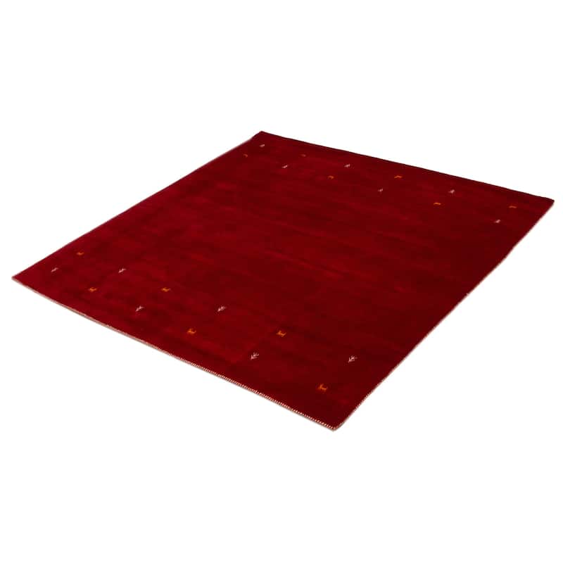 Kashkuli Gabbeh Red Rug 8'1" x 8'2" - 8'1 x 8'2