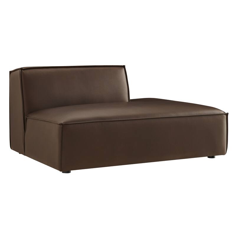 Restore Vegan Leather Right-Facing Armless Modular Chaise
