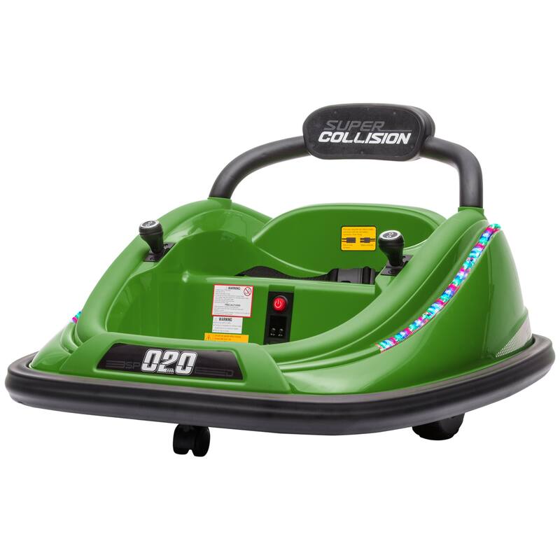Electric Ride-On Bumper Car for Kids with Remote Control, Music & Full Rotation
