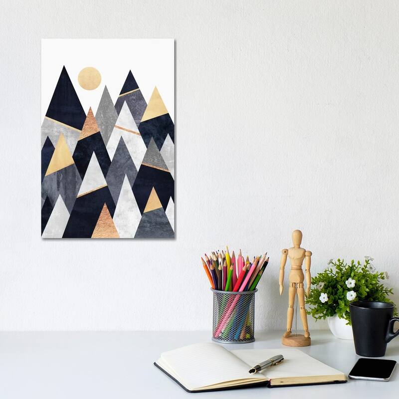iCanvas "Fancy Mountains" by Elisabeth Fredriksson Canvas Print - 12x8x0.75