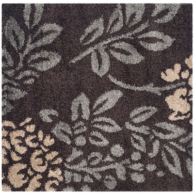 SAFAVIEH Florida Shag Seeta Floral Area 1.2-inch Thick Rug