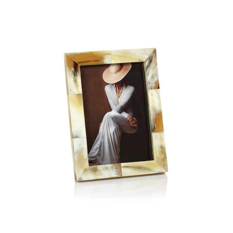Laval Matt White Bone Photo Frame-5" x 7"