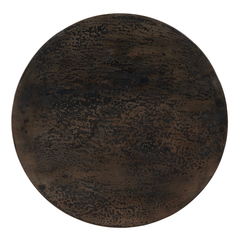 Hattie 23.5 in. W Round Drum Coffee Table