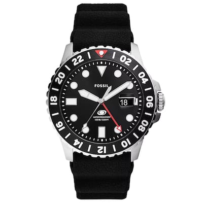 Fossil Men's GMT Black Dial Watch - FS6036 - 6 (36)