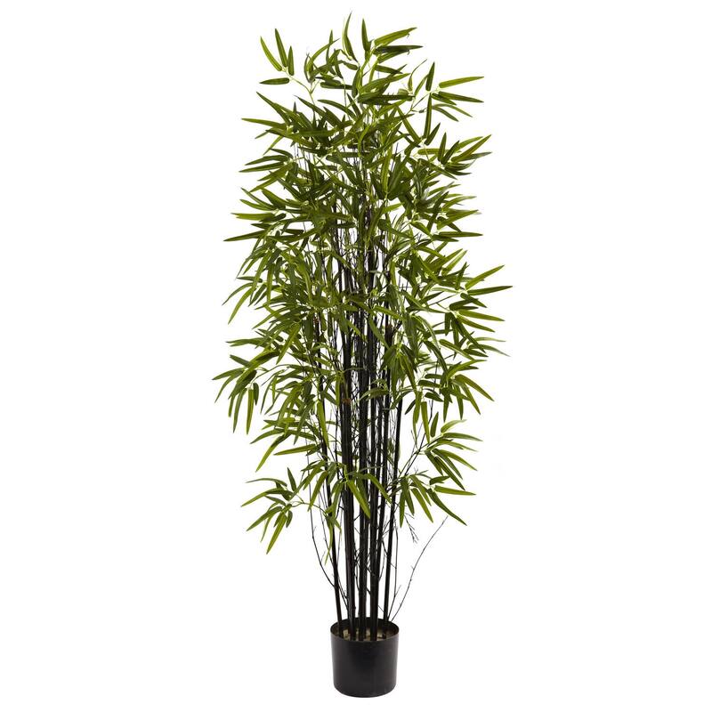 Black Bamboo Tree 5ft, Faux Bamboo Plant, Modern Home Office Decor, Realistic Artificial Tree - 5ft.