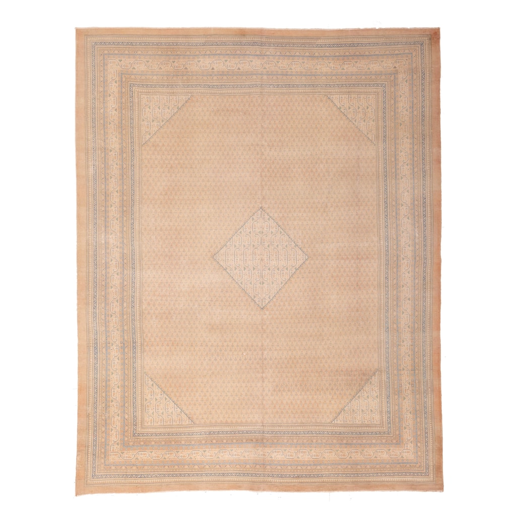 ECARPETGALLERY Hand-knotted Antalya Vintage Copper Wool Rug - 9'10 x 12'4