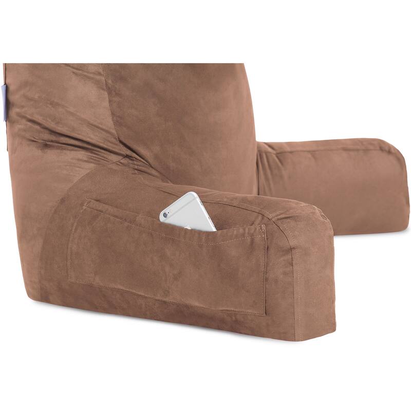 Husband Bedrest Micro-Suede Reading Pillow