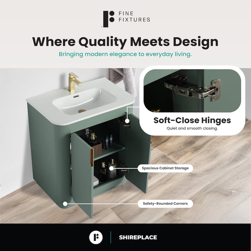 Fine Fixtures Shireplace Bathroom Vanity with Sink