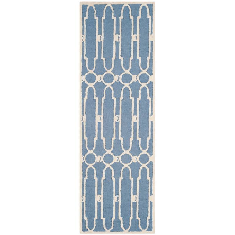SAFAVIEH Handmade Bella Deepla Modern Floral Wool Rug