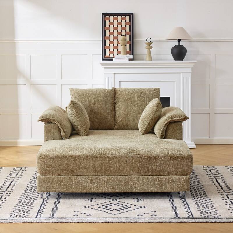 Upholstered Sleeper Sofa Bed Chaise Lounge Chair