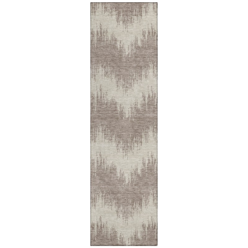 Machine Washable Indoor/ Outdoor Chantille Chevron Modern Rug