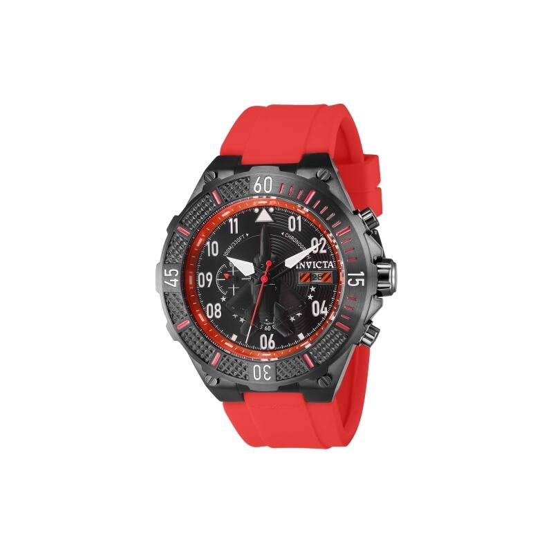 Invicta Men's 39897 Aviator Quartz Multifunction Black Dial Watch