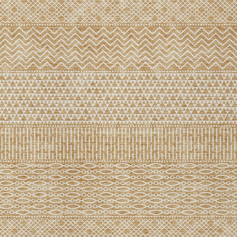 HomeRoots Chevron Modern Rectangle Outdoor Rug