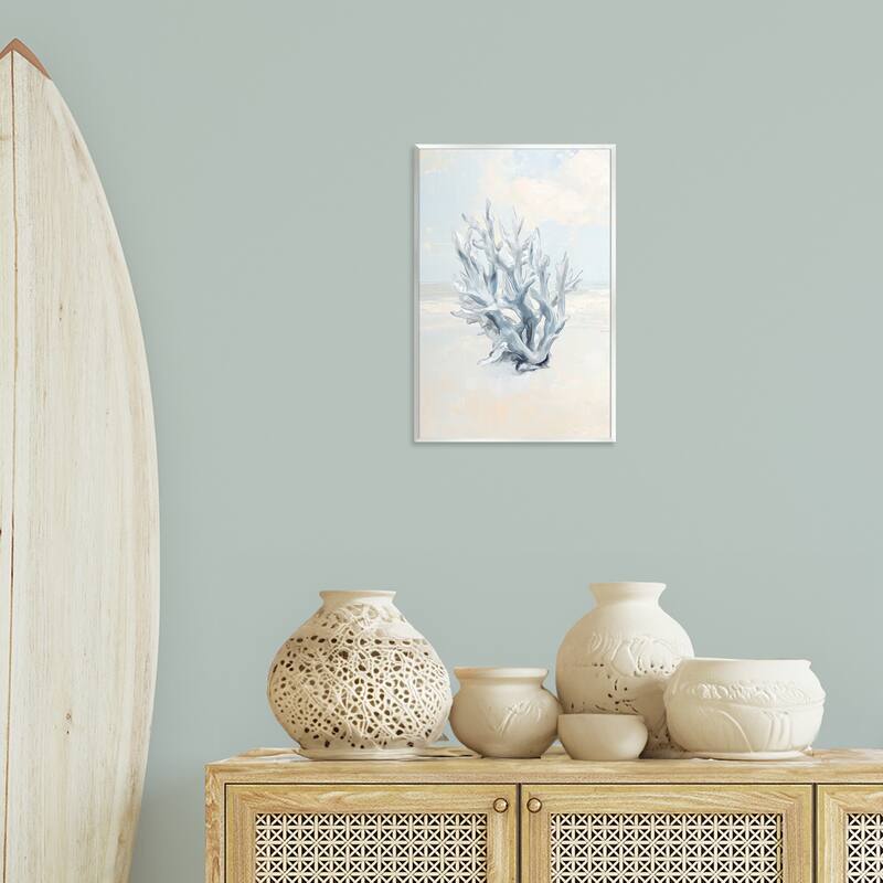 Stupell Soft Minimal Coral Branch Wall Plaque Art Design By Ramona Murdock